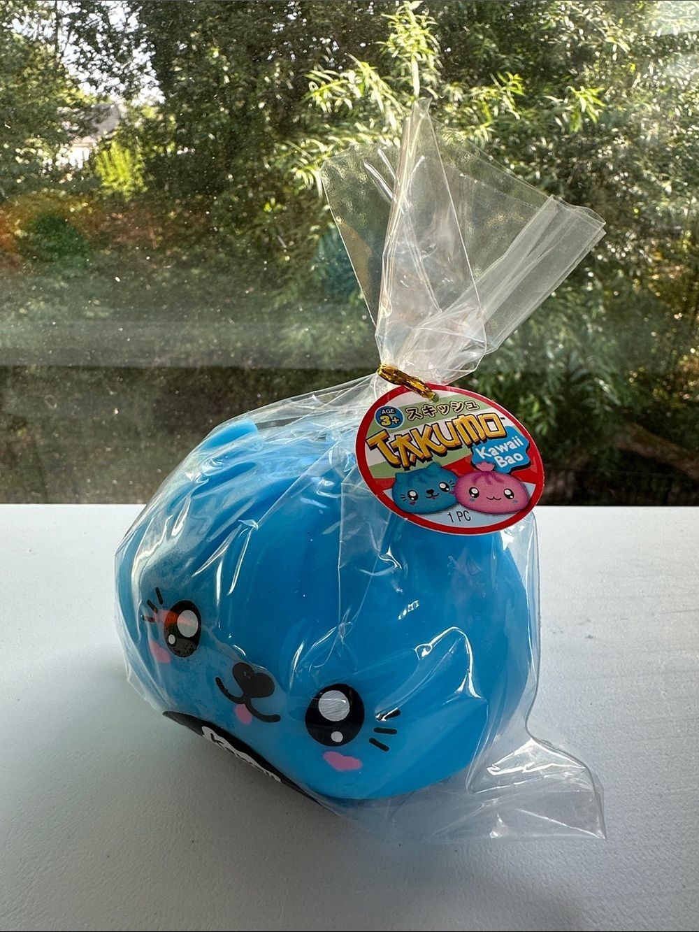 Ja-Ru TAKUMO KAWAII BAO Blue Dumpling Squishy Squeeze Sensory Fidget Toy